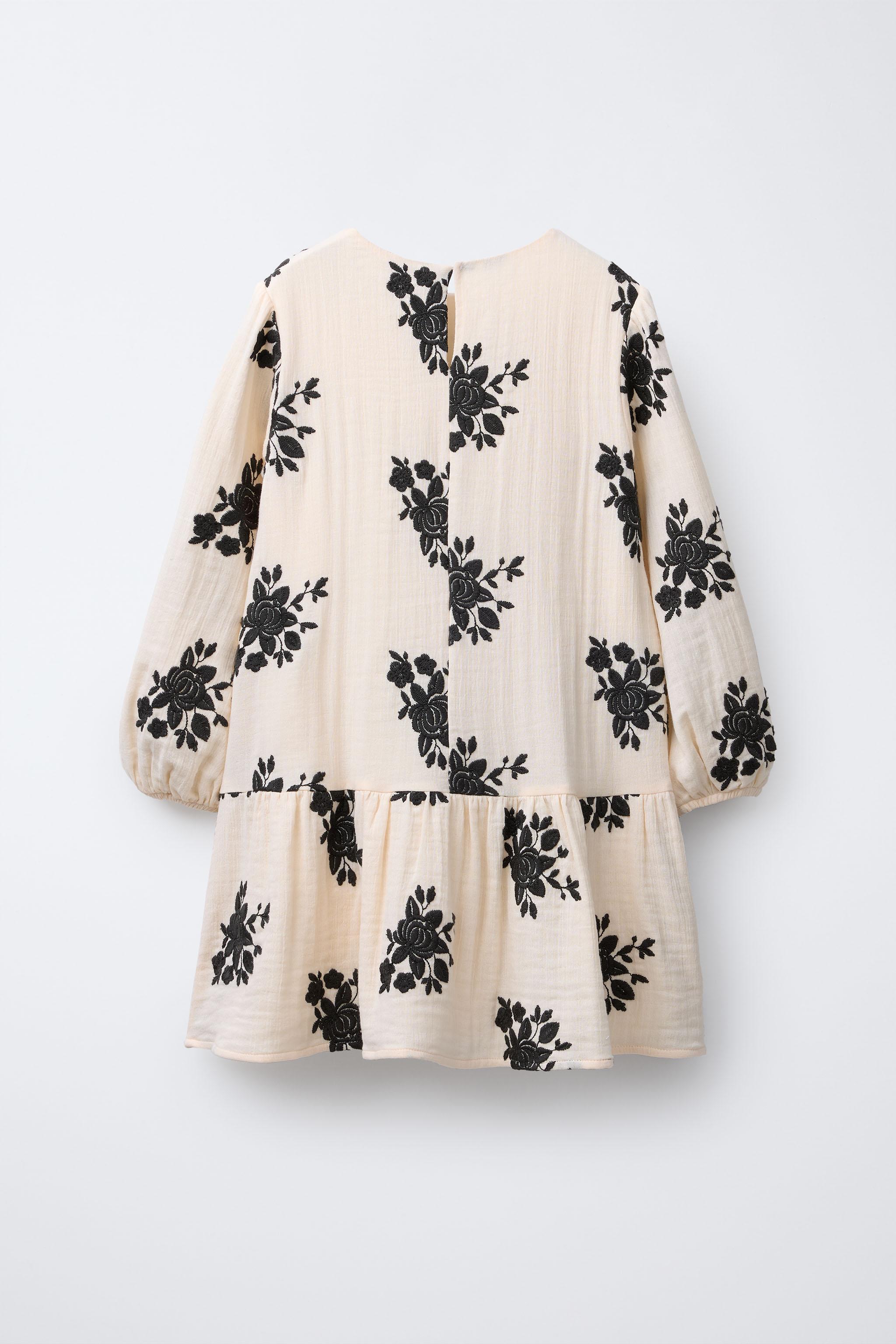 EMBROIDERED FLORAL DRESS